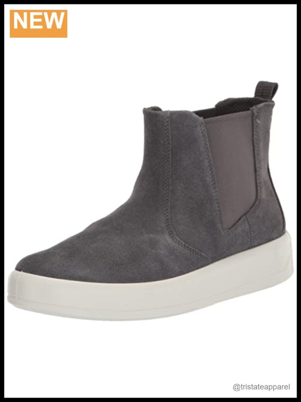 ECCO Soft 9 Chelsea Boots Suede Leather Ankle Boots Slip On Casual Women's